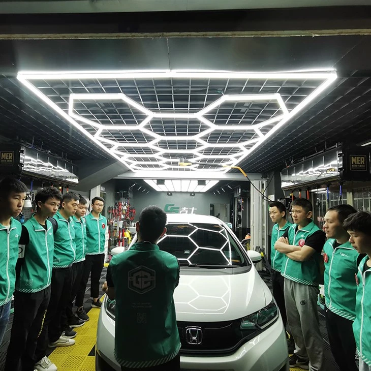 6 led hexagon ceiling lights 4